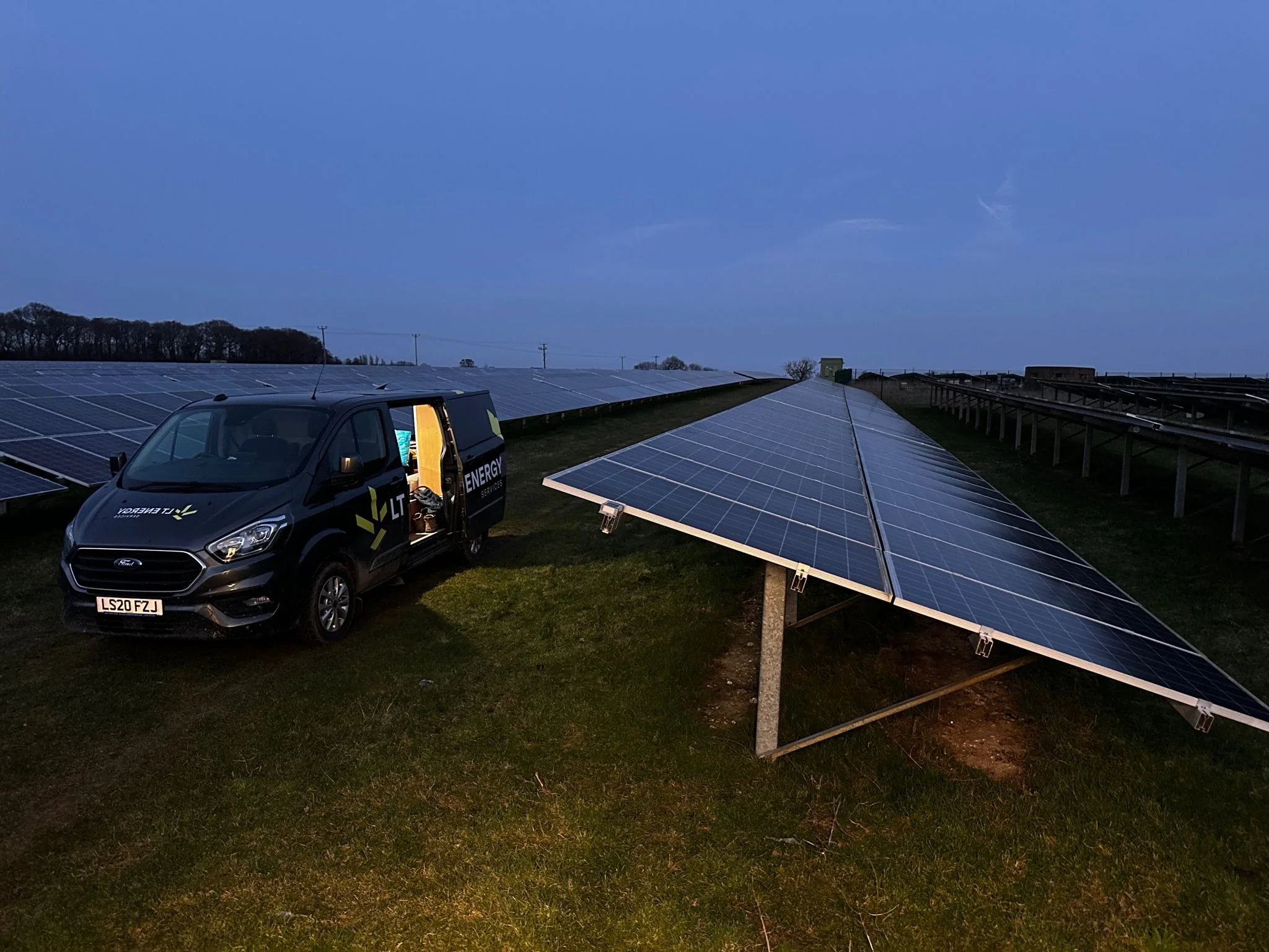 LT Energy Van in Solar Farm