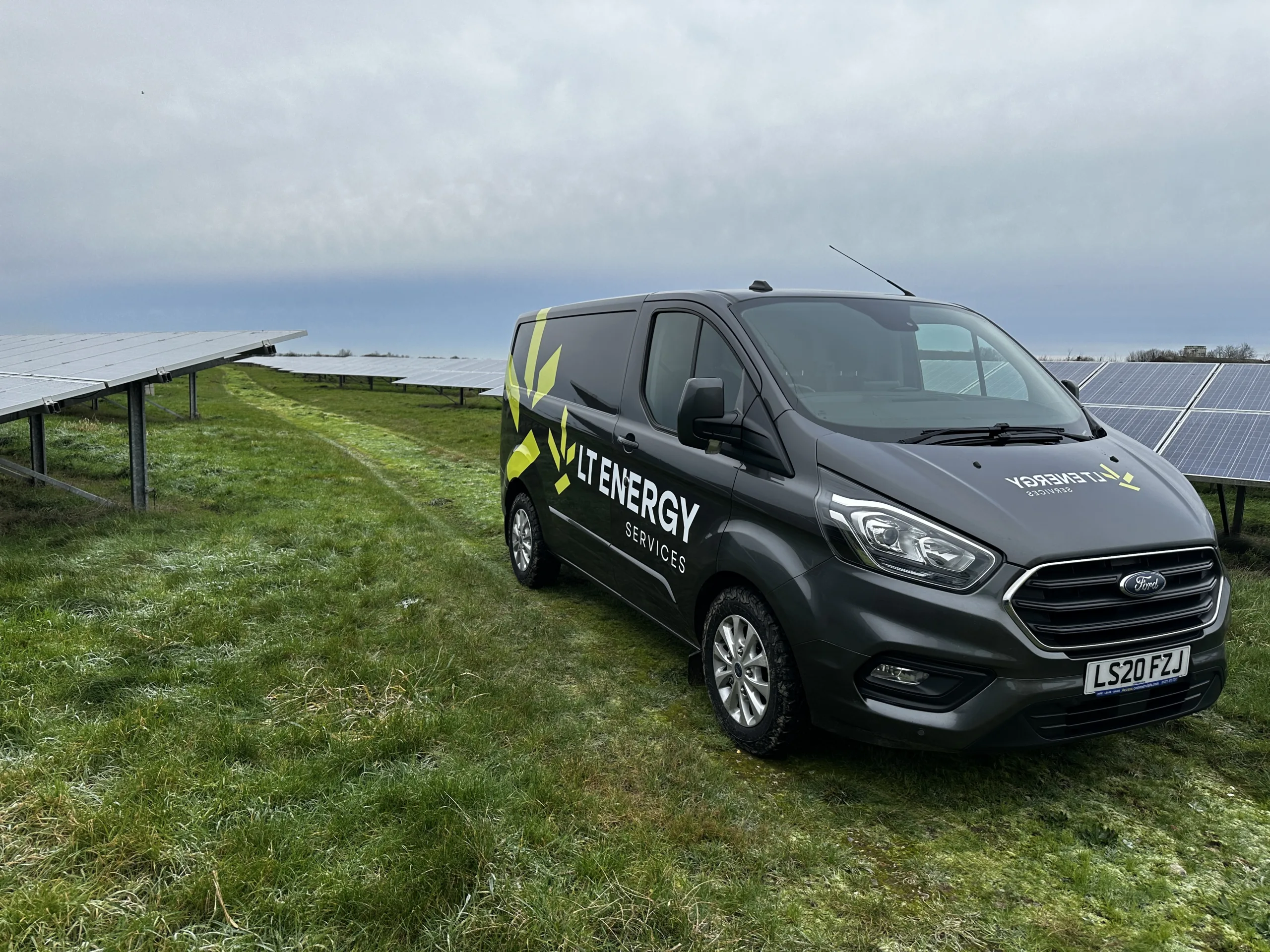 LT Energy Van in a Solar Farm